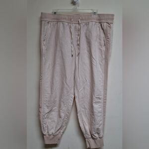 GAP Women's Pale Blush Drawstring Jogger Pants